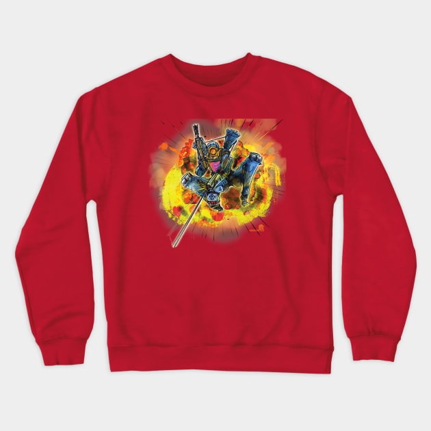 Cool Robots Don't Look at Explosions (Pathfinder) Crewneck Sweatshirt by Harrison2142